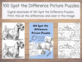 100 Spot the Difference Picture Puzzles Activity Book for Adults and Tee... - £2.38 GBP