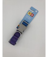 LEGO ColorBlock Large 16&quot; to 26&quot; Dog Collar Purple Blue Target Collection - £7.79 GBP