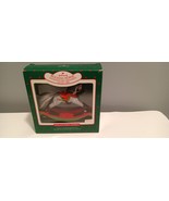 1988 Hallmark Rocking Horse Christmas Ornament in Original Box w Price Tag - £7.85 GBP