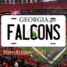 Atlanta Falcons Georgia Aluminum Metal License Plate Tag Football NFC NF... - £13.42 GBP