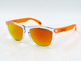 Oakley Custom Frogskins Polarized Sunglasses, Clear - Orange / Ruby Irid... - $74.20