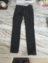 American Eagle Next Level Stretch High Rise 6 Long Black Dark Wash Skinn... - $184.23 MXN