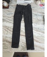 American Eagle Next Level Stretch High Rise 6 Long Black Dark Wash Skinn... - $13.70 CAD