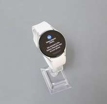 Samsung Galaxy Watch5 SM-R905U 40mm LTE Aluminum Smartwatch Silver w/ White Band image 2