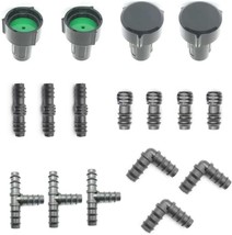 Soaker Hose Accessory, Garden Hose Fittings Kit For 1/2&quot; Tubing, Irrigation - $31.97