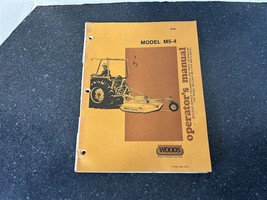 WOODS Model M5-4 OPERATOR&#39;S MANUAL - £9.78 GBP