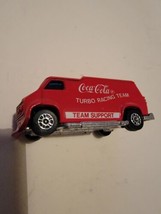 Coca-Cola Coke Red Truck Turbo Racing Team Team Support Van Diecast Vint... - $23.29