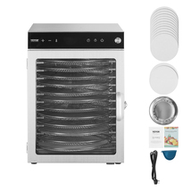 VEVOR Rotary Food Dehydrator Machine, 12 Stainless Steel, 800W Electric ... - $205.99