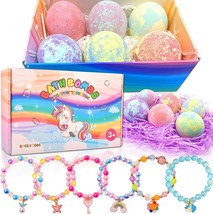 Unicorn Bath Bombs with Surprise Inside for Kids Girls Easter Kids Bath Bombs Bi - £32.15 GBP