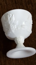 Vintage rare milk glass cordial or wine goblet 4” tall - $6.00