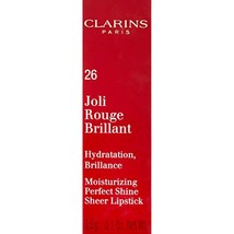 Clarins Joli Rouge Brilliant Lipstick - Hibiscus 26 - £16.78 GBP
