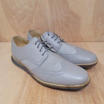 Cole Haan Mens Oxfords Size 10 M Grand OS Gray Leather Casual Dress Shoes - £36.09 GBP