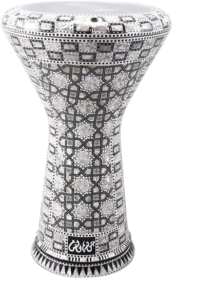 GAWHARET EL FAN New Generation 2.0 DOUMBEK Drum 17.5&quot; Mother Of Pearl Da... - $245.00