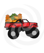 Pumpkins with Truck 12a-Digital Clipart-Art Clip-Gift Cards-Banner-Gift ... - £0.98 GBP