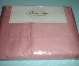 Sferra Elyse King solid Rose Pink Sheet Set 300TC Egyptian Cotton Sateen New - £275.68 GBP