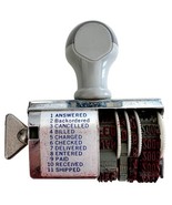 Stockwell Vintage 1999 Business Office Stamp Invoice Multi Wheel 1999-20... - $54.45 CAD