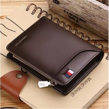 2023 brand high-quality men&#39;s short cowhide money clip card bag men&#39;s zipper rea - £125.76 GBP