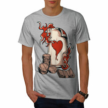 Wellcoda Ace Card Poker Gamble Mens T-shirt, Gamble Graphic Design Printed Tee - £14.96 GBP+