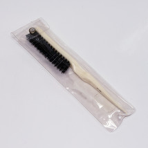 Vintage Hair Brush Mohawk Teasing Nylon Black Bristles USA Ivory USED EUC - $14.15