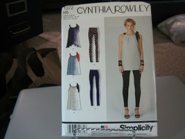 Simplicity Cynthia Rowley 1372 Mini Dress, Tunic & Leggings Pattern - Size 6-14 - £7.26 GBP