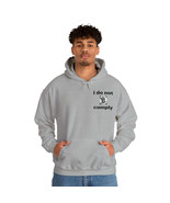 I Do Not Comply Rebellious Rooster Hoodie Sweatshirt Choose Your Color  - £34.55 GBP+