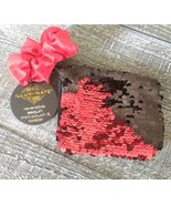 Sequin Reversible Mermaid Mini Coin Purse Zipper Pouch With Red Twister New - €11,92 EUR