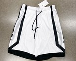 Nike Men Dri-FIT Elite Basketball Shorts DH7142-100 Loose Fit White Blac... - $34.95