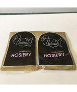 Two pairs vintage national hosiery nylon stocking size T 14 one size - $19.75