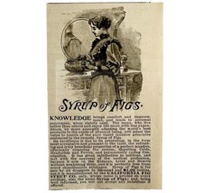 Syrup Of Figs Digestive Medicine 1894 Advertisement Victorian Laxative 7... - £12.01 GBP