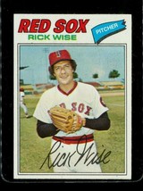 Vintage 1977 TOPPS Baseball Trading Card #455 RICK WISE Boston Red Sox Pitcher - £9.91 GBP