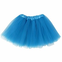Girls Child Neon Blue Ballet Tutu 3 Layer Soft Tulle - £9.33 GBP