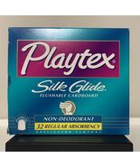 Playtex Silk Glide Flushable Cardboard Tampon 32 Count (Vintage, 1990s) - $38.99
