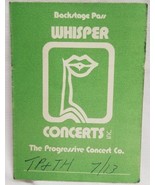 TOM PETTY - VINTAGE ORIGINAL 1979 CLOTH CONCERT STAGE PASS - $372.81 MXN