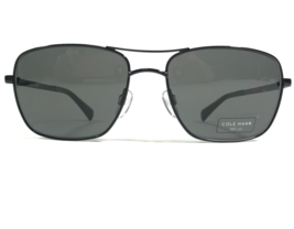 Cole Haan Sunglasses CH6001 045 DARK GUNMETAL Black Square Frames w Black Lenses - £51.33 GBP