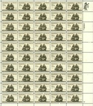 US - Germany Concord Ship Sheet of Fifty 20 Cent Postage Stamps Scott 2040 - £15.99 GBP