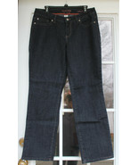 SONOMA Modern Straight Jeans Women’s 12 Short  32x29 Dark Rinse Denim St... - £15.79 GBP