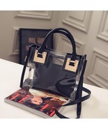 Fashion Transparent Handbag for Women 2020 PVC Clear Bag Travel Ladies S... - £40.59 GBP