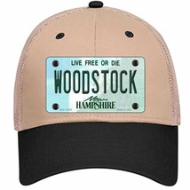 Woodstock New Hampshire Novelty Khaki Mesh License Plate Hat - £21.68 GBP