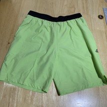 adidas Shorts Men&#39;s Medium Woven Green Black Axis 3.0 HJ7970 9&quot; Inseam NEW - $25.30