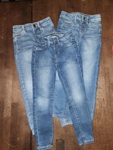 (3) Jumping Beans And Sonoma Girls Denim Jean Jeggings Size 5 - £12.01 GBP