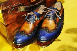 Custom Made Men&#39;s Shoes ,Men&#39;s Leather Dress Shoes, Handmade Men&#39;s Dress... - $216.97 CAD+