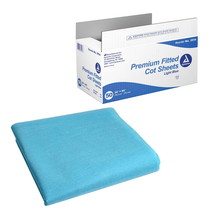 Dynarex Disposable Cot Sheets Waterproof Breathable Fitted/Flat Design 5... - $87.37+