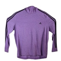 Adidas Long Sleeve Hooded Shirt Womens Size XL Lavendar Magenta Pullover Heather - £17.16 GBP