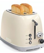 Clixane Retro Toaster, 2 Slice Toaster,  White - $272.64 MXN