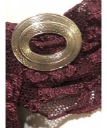 West Germany Western Germany silver tone circle Oval scarf clip - £11.79 GBP