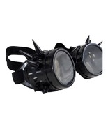 Retro Steam Punk Goggles Black Spikes Halloween Costume Trippy Cosplay G... - $23.76