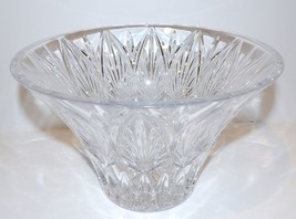 EXQUISITE LARGE WATERFORD CRYSTAL BEAUTIFULLY CUT FLARED 10&quot; BOWL - $161.16