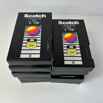 Lot of 11 Scotch EG L-750 Recordable Beta Video Tapes Used Sticker Sheet... - $31.23