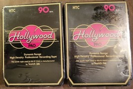 Set Of 2 HTC Hollywood Pro 90 Min 8-Track High Density Recording Tape - A4 - £26.17 GBP