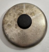 Vintage Aluminum Pilot Black Top Knob 8 1/8&quot; Round Replacement Lid #103 - £14.86 GBP